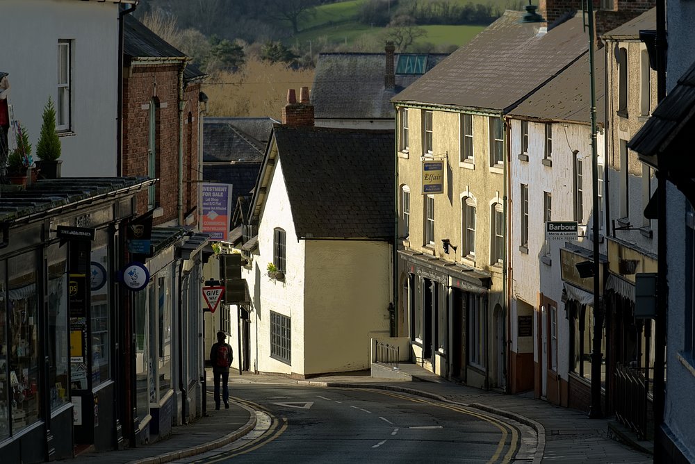 Street in Ruthin (Image David Bailey, Fuji X-T2)